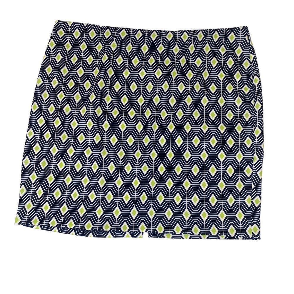 Ashley Stewart Geometric Print Skirt Sz 30/32
